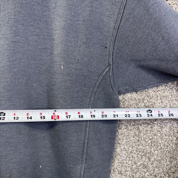 Vintage 90s Russell Athletic Sweatshirt Mens L Gray Fleece Crewneck Pullover - Picture 6 of 9